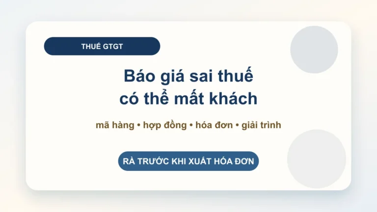 Hàng hóa không được giảm thuế GTGT: kiểm tra trước khi báo giá, xuất hóa đơn và ký hợp đồng
