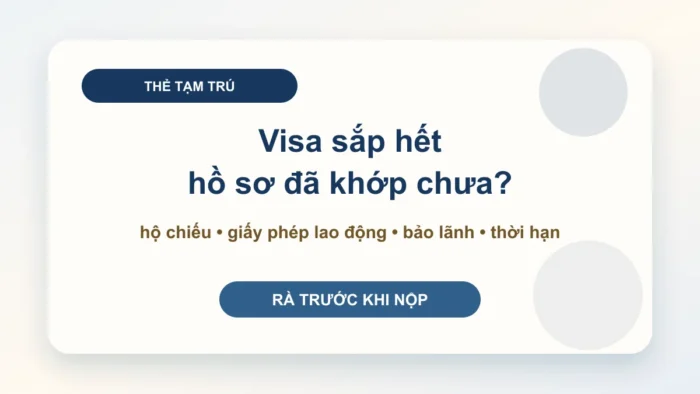 Hồ sơ làm thẻ tạm trú cho người nước ngoài