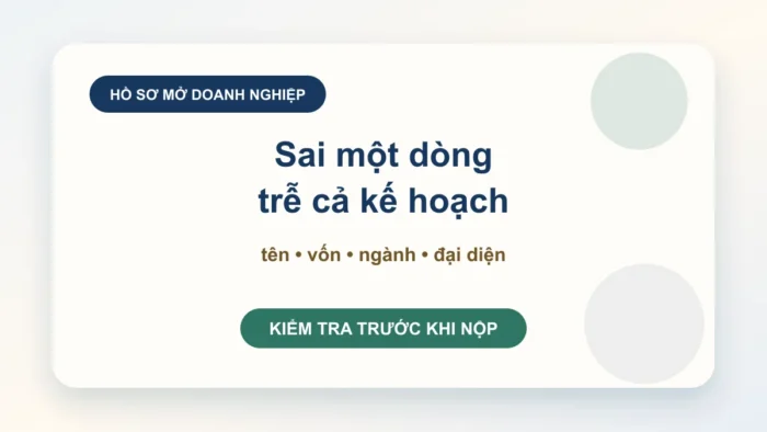 Hồ sơ thành lập doanh nghiệp cần chuẩn bị