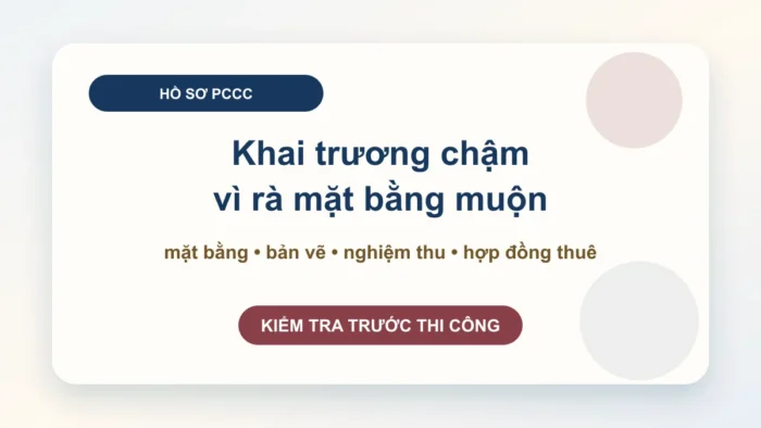 Hồ sơ xin giấy phép phòng cháy chữa cháy