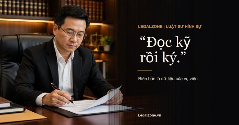 Ký biên bản làm việc với công an: cần đọc gì trước khi ký?
