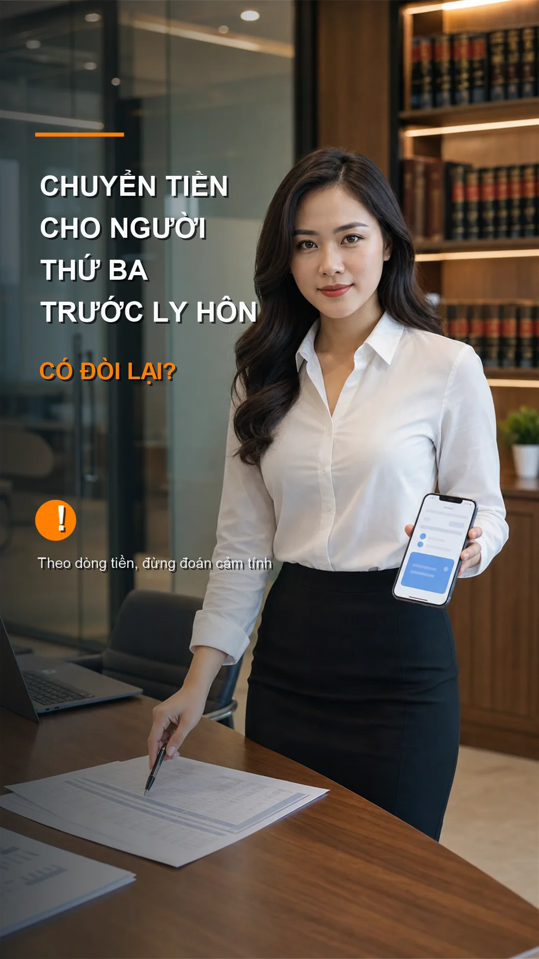 Luật sư LegalZone tư vấn chuyển tiền cho người thứ ba trước ly hôn và chứng cứ dòng tiền