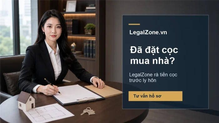 Hợp đồng đặt cọc mua nhà trong hôn nhân khi ly hôn xử lý thế nào?