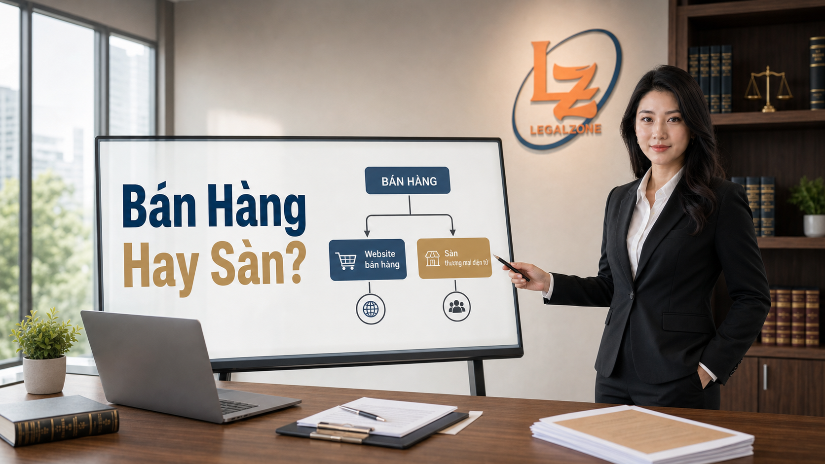Chuyên viên LegalZone phân loại website bán hàng và sàn thương mại điện tử