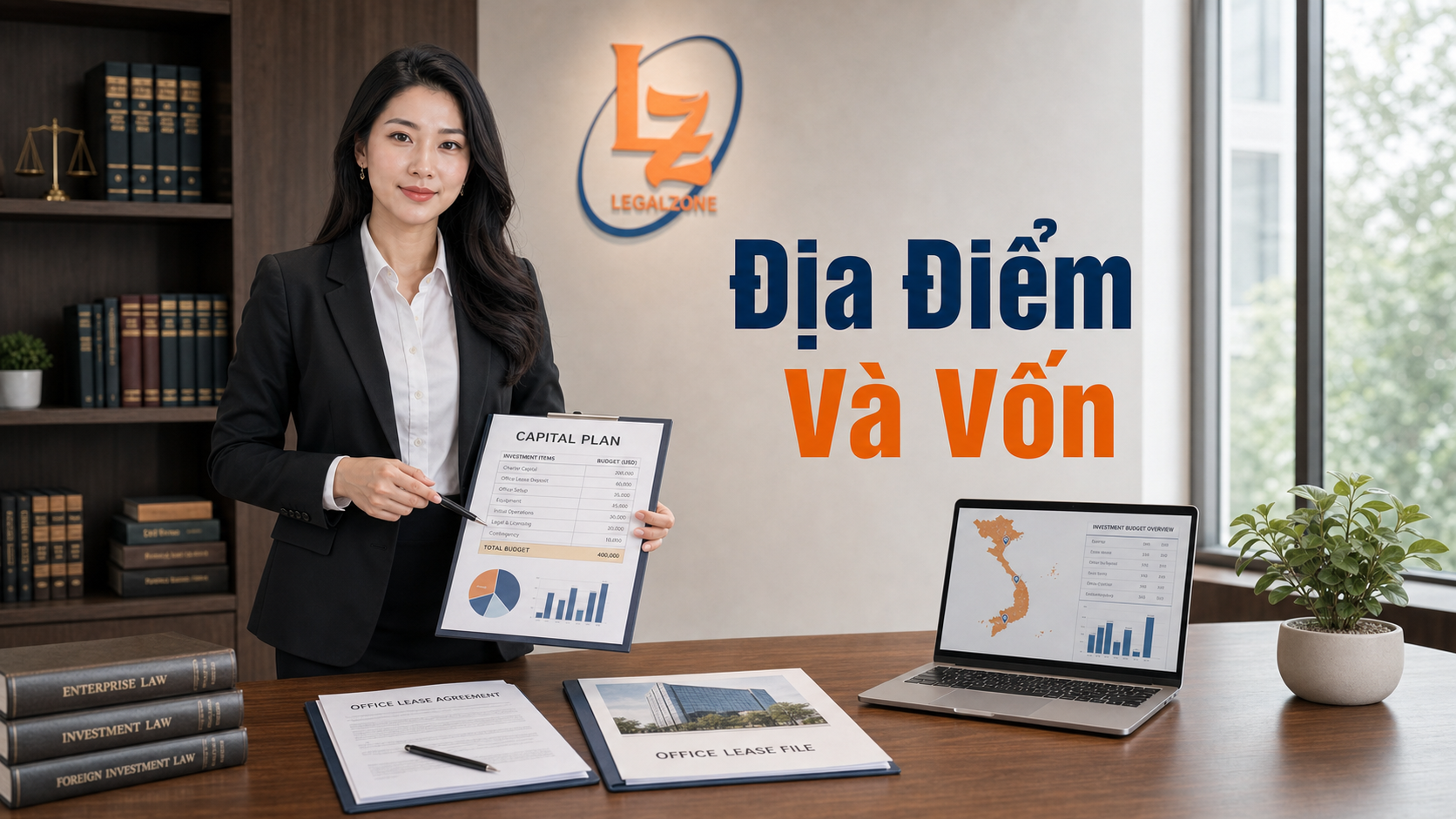 Chuyên viên LegalZone kiểm tra vốn đầu tư và địa điểm dự án khi mở công ty FDI