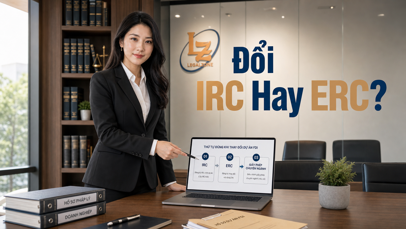 Chuyên viên LegalZone giải thích thứ tự điều chỉnh IRC ERC và giấy phép chuyên ngành cho công ty FDI