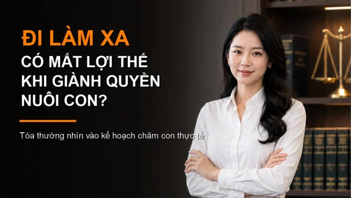 Cha hoặc mẹ đi làm xa có bất lợi khi giành quyền nuôi con không?