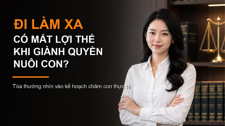 Cha hoặc mẹ đi làm xa có bất lợi khi giành quyền nuôi con không?