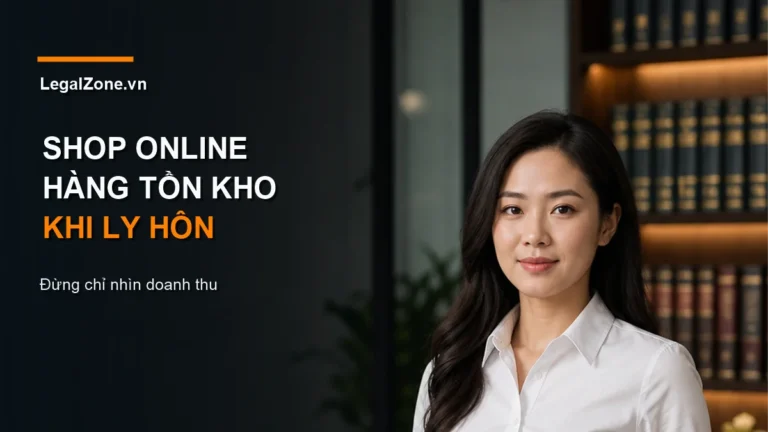 Luật sư LegalZone tư vấn chia hàng tồn kho fanpage shop online khi ly hôn