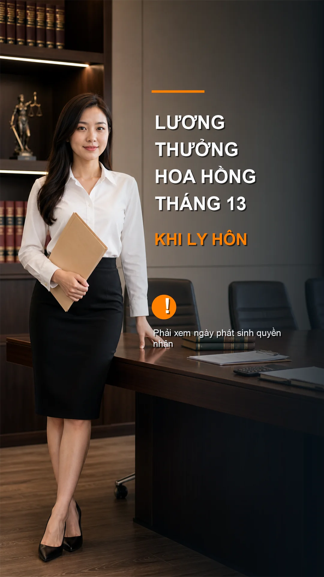Tiền thưởng hoa hồng lương tháng 13 khi ly hôn cần xem thời điểm phát sinh quyền nhận