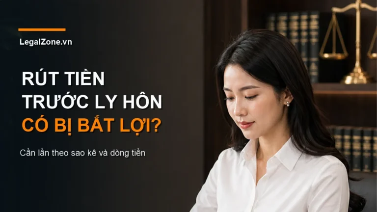 Vợ/chồng rút tiền trước khi ly hôn: khi nào bị xem là che giấu tài sản?