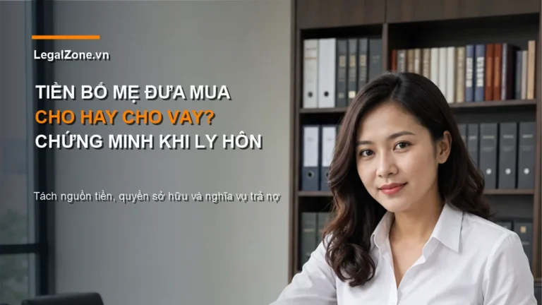 Bố mẹ cho hay cho vay tiền mua nhà: khi ly hôn chứng minh thế nào?