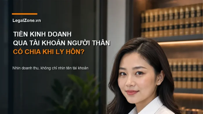 Vợ chồng dùng tài khoản người thân để nhận tiền kinh doanh: chứng minh tài sản chung ra sao?