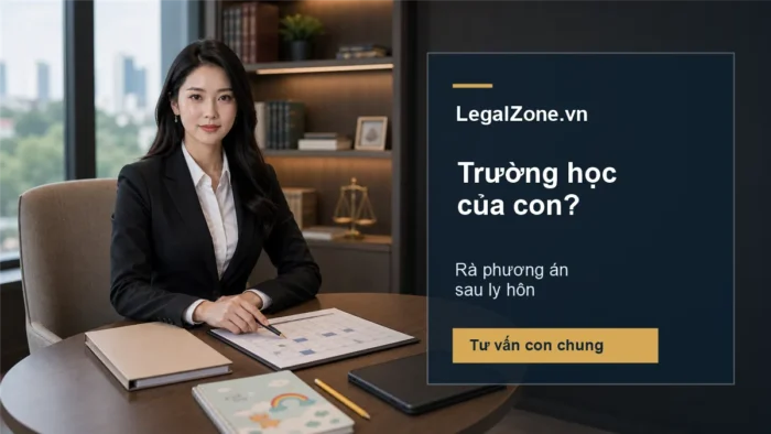 Tranh chấp trường học của con sau ly hôn: quyền quyết định và chứng cứ