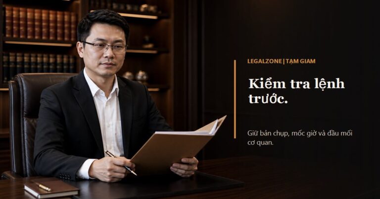 Lệnh bắt bị can để tạm giam: gia đình cần kiểm tra gì?