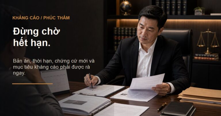 Sau bản án sơ thẩm: khi nào cần luật sư kháng cáo, phúc thẩm hình sự?