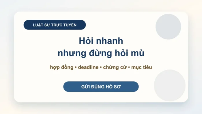 Luật sư trực tuyến cho doanh nghiệp