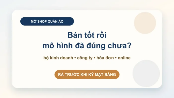 Mở shop quần áo có cần giấy phép?