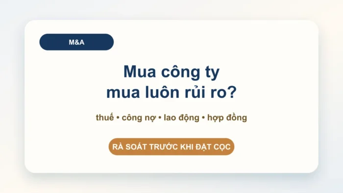 Tư vấn mua bán, sáp nhập doanh nghiệp