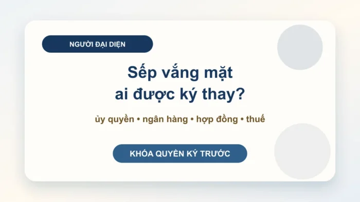 Người đại diện pháp luật vắng mặt: xử lý thế nào?