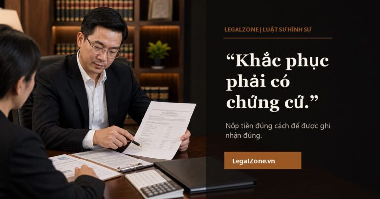 Nộp tiền khắc phục hậu quả trong vụ án hình sự: cần lưu ý gì?