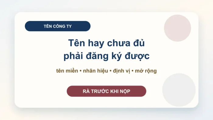 Tên công ty hay: đăng ký, nhãn hiệu