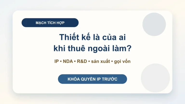 Bảo hộ thiết kế bố trí mạch tích hợp bán dẫn: khóa quyền thiết kế trước khi giao mẫu, sản xuất hoặc gọi vốn