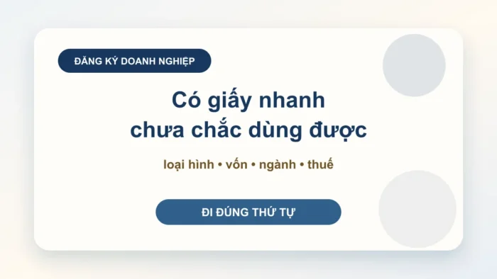 Thủ tục đăng ký doanh nghiệp: hồ sơ