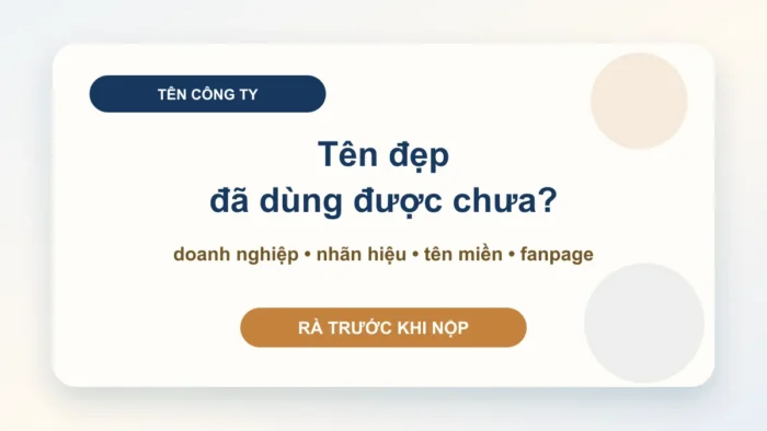 Tra cứu tên công ty khi đăng ký kinh doanh