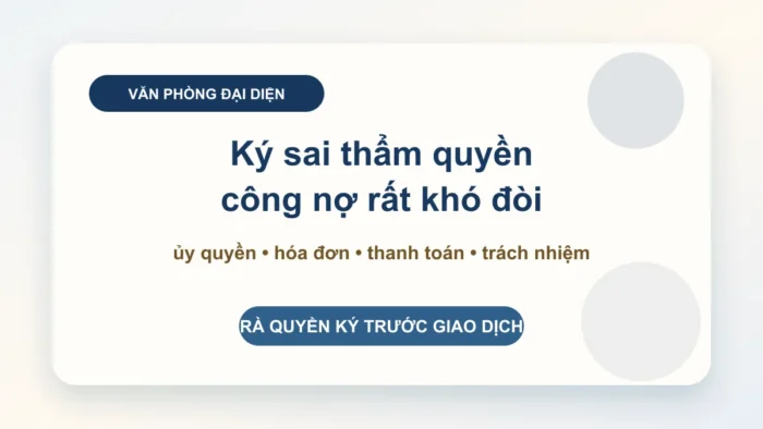 Văn phòng đại diện có được ký hợp đồng mua bán?