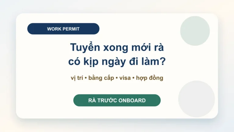 Dịch vụ làm work permit cho người nước ngoài: doanh nghiệp cần kiểm tra gì trước khi nhận việc?