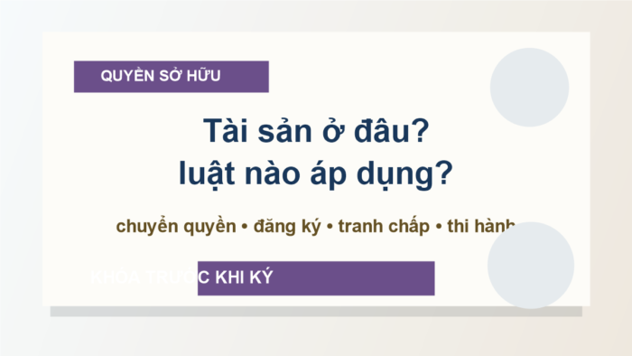 Xung đột pháp luật về quyền sở hữu