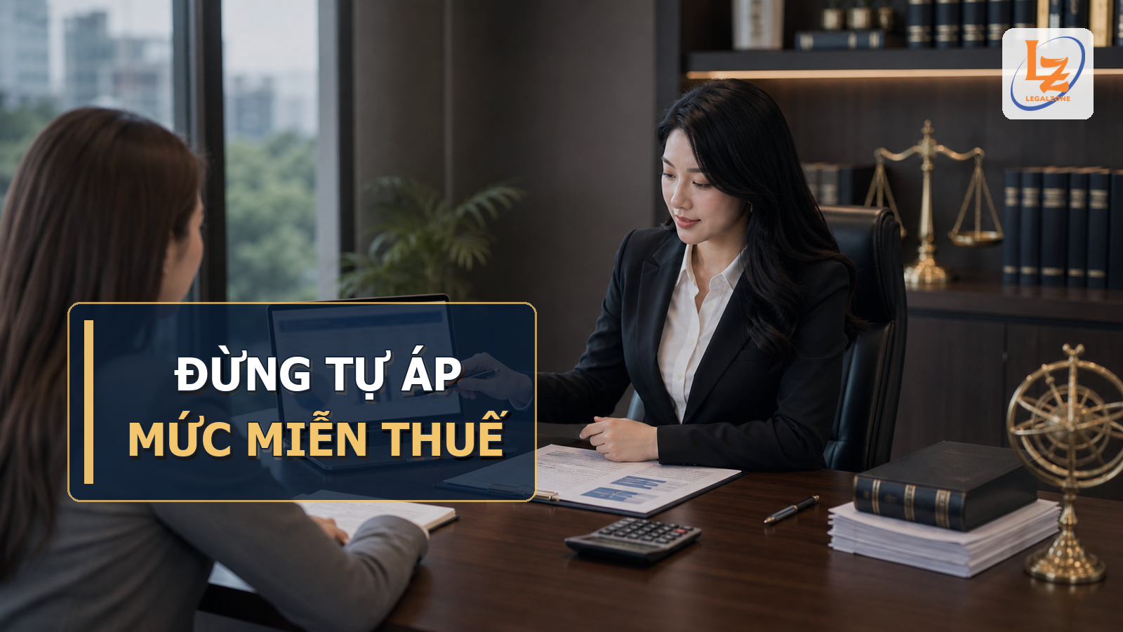 Chuyên viên LegalZone cùng khách hàng kiểm tra doanh thu, số liệu kế toán và cơ chế miễn thuế thu nhập doanh nghiệp