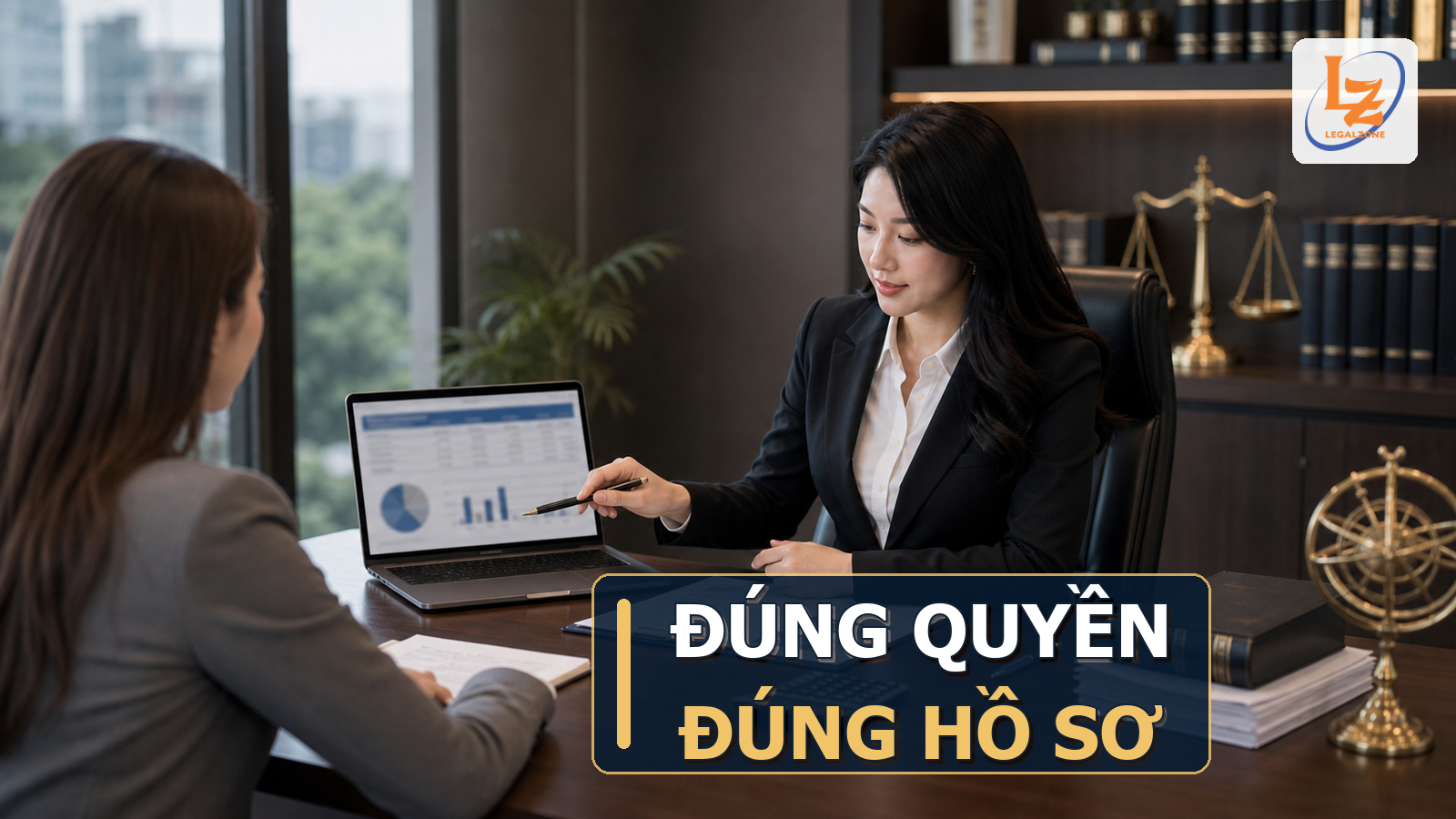 Chuyên viên LegalZone kiểm tra hồ sơ phê duyệt và quyền ký hợp đồng của doanh nghiệp