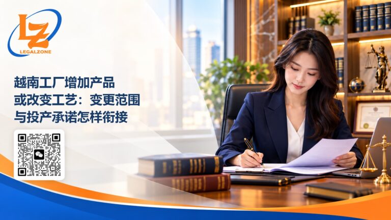 越南工厂增加产品或改变工艺：变更范围与投产承诺怎样衔接