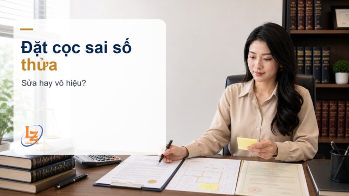 Đặt cọc mua nhà đất ghi sai số thửa, diện tích có vô hiệu không?