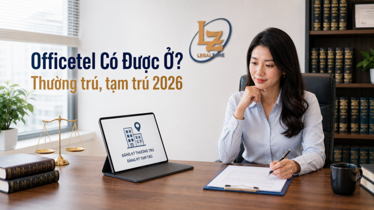 Officetel có được đăng ký thường trú, tạm trú không năm 2026?