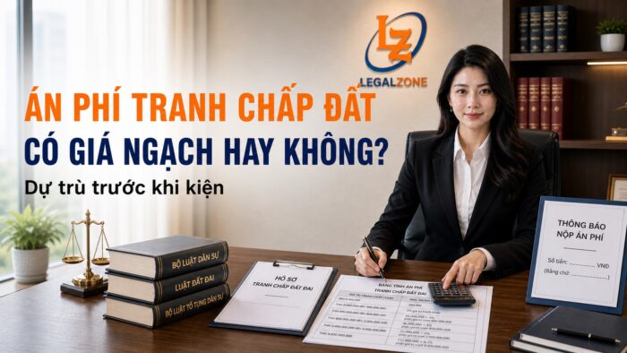 Án phí khởi kiện tranh chấp đất đai năm 2026 tính thế nào?