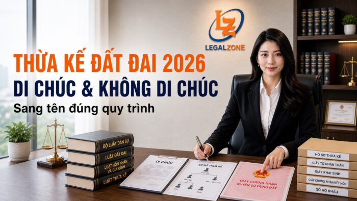 Thừa kế đất đai năm 2026: di chúc, không di chúc và sang tên