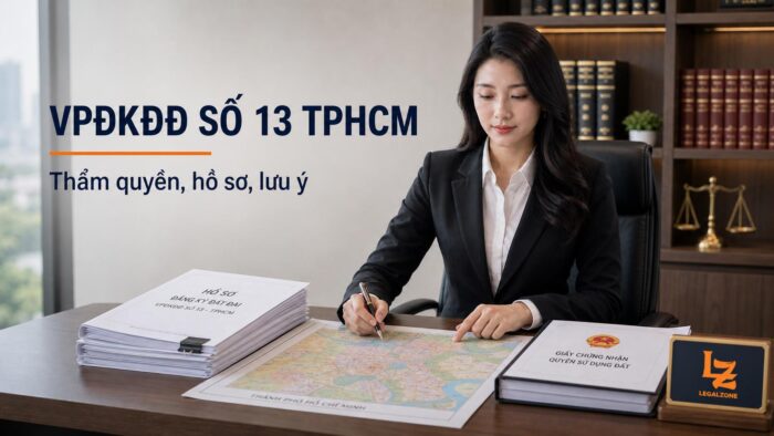Chi nhánh Văn phòng đăng ký đất đai số 13 TPHCM: thẩm quyền và hồ sơ