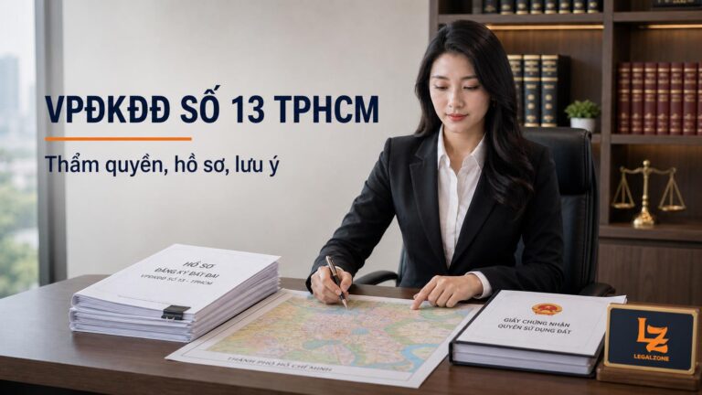 Chi nhánh Văn phòng đăng ký đất đai số 13 TPHCM: thẩm quyền và hồ sơ