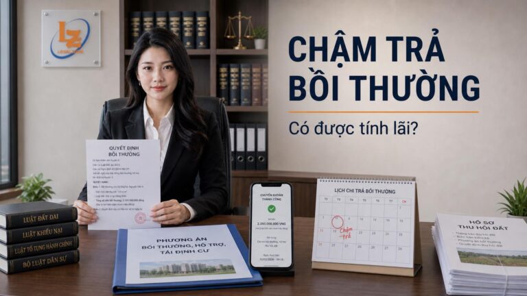 Chậm trả tiền bồi thường khi thu hồi đất có được tính lãi không?