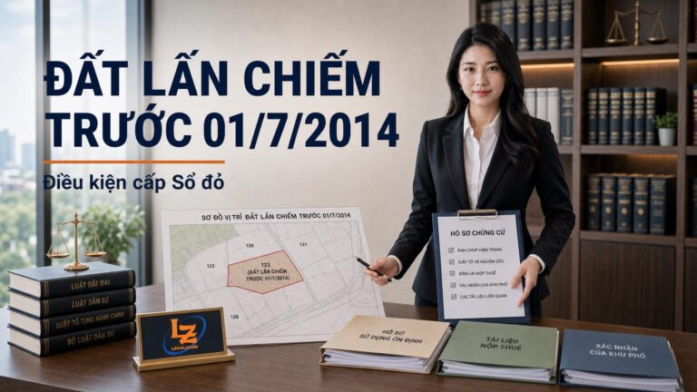 Cấp Sổ đỏ cho đất lấn, chiếm trước 01/7/2014: điều kiện và chứng cứ