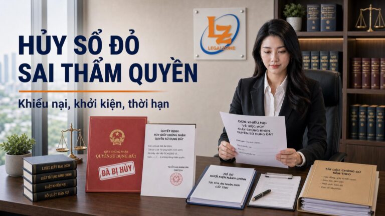 Hủy Sổ đỏ sai thẩm quyền: căn cứ, thời hạn và cách khiếu nại